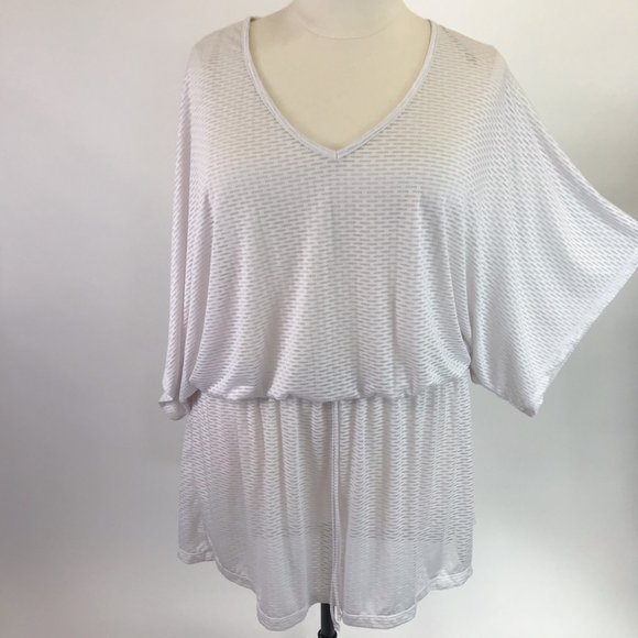 Catalina Other - Catalina White Mesh Bathing Suit Beach Coverup 3X